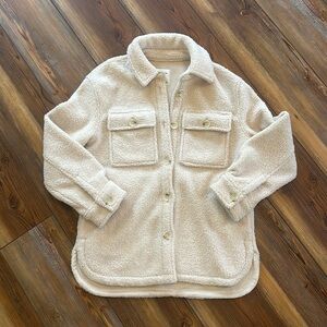 Abercrombie & Fitch Sherpa Shirt Jacket